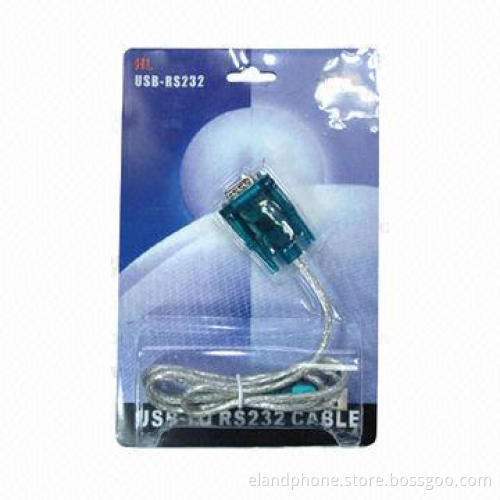 USB to RS232 Cable, Supports Remote Wake-up, Power Management, USB1.1 Compliant